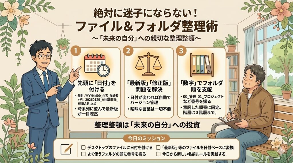結論：整理整頓は「未来の自分」への親切だよ