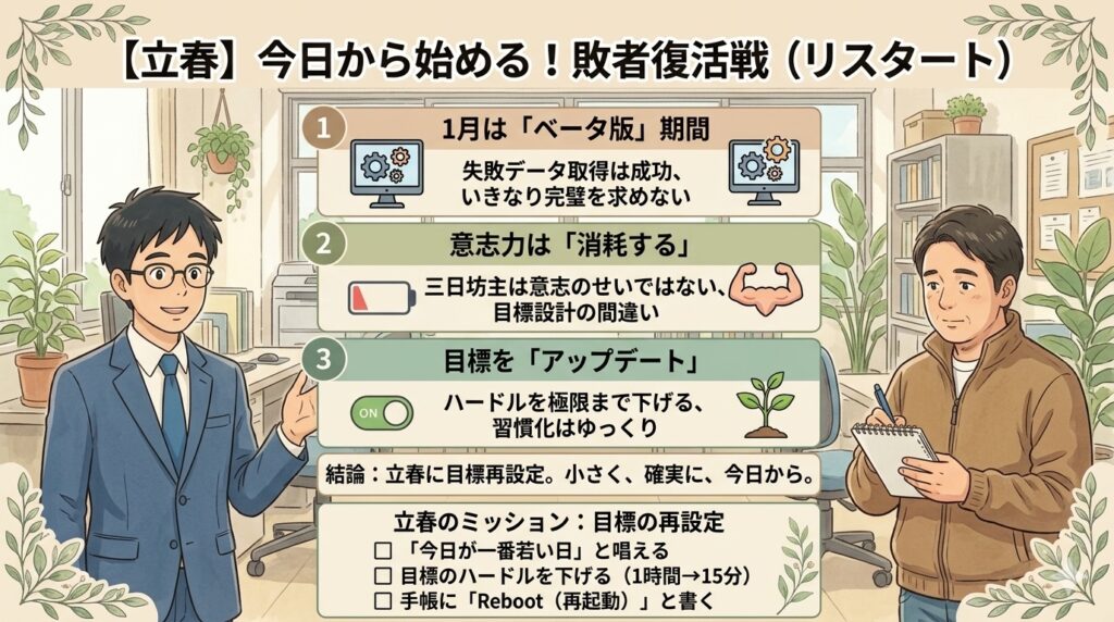 結論：春と一緒に、もう一度咲こう
