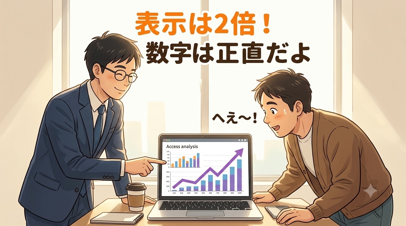 SEO施策から2ヶ月。表示回数は2倍、数字を正直に報告するよ